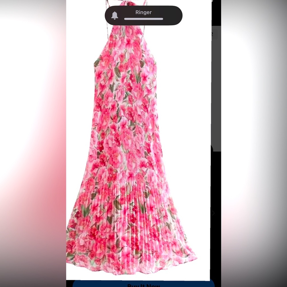 Zara spring floral maxi drees